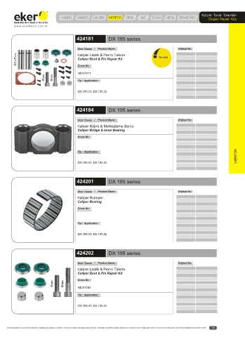 Catalogs auto parts for car and truck