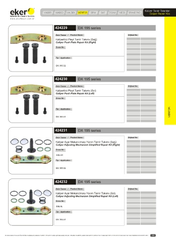 Catalogs auto parts for car and truck