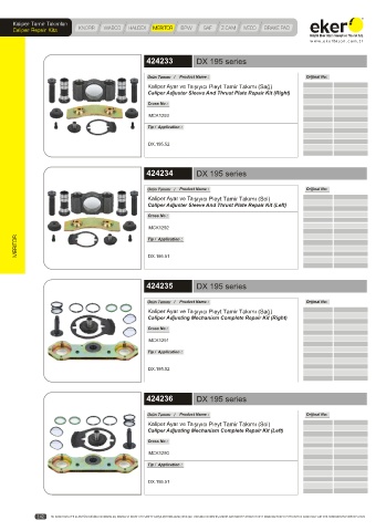 Catalogs auto parts for car and truck