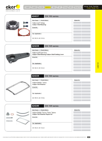 Catalogs auto parts for car and truck