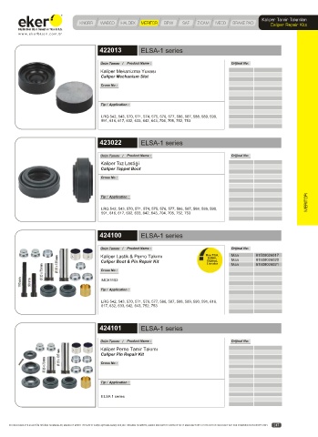 Catalogs auto parts for car and truck