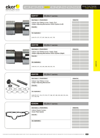 Catalogs auto parts for car and truck