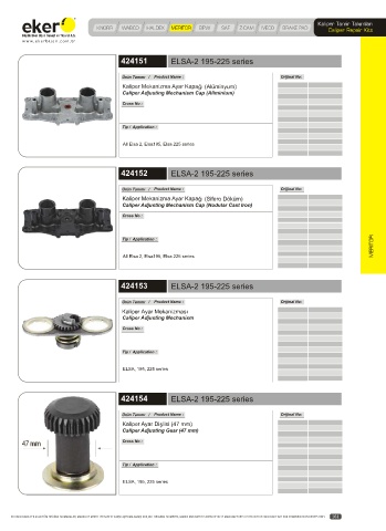 Catalogs auto parts for car and truck