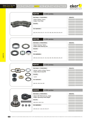 Catalogs auto parts for car and truck