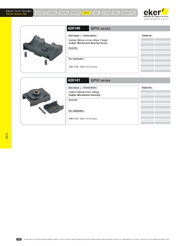 Catalogs auto parts for car and truck