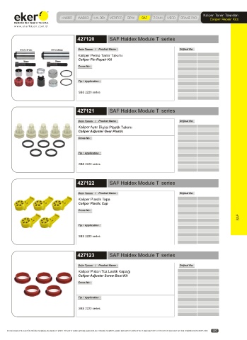 Catalogs auto parts for car and truck