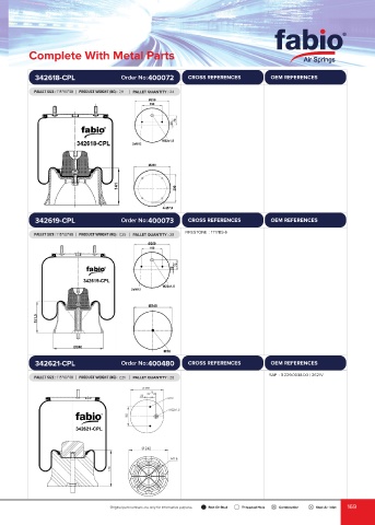 Catalogs auto parts for car and truck