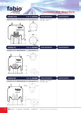 Catalogs auto parts for car and truck