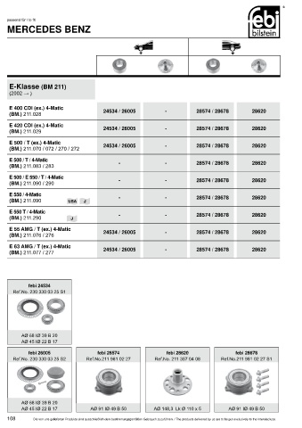 Spare parts cross-references