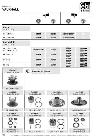 Spare parts cross-references