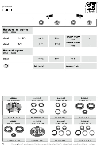 Spare parts cross-references