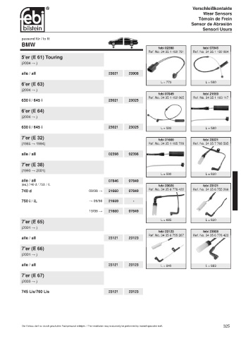 Spare parts cross-references