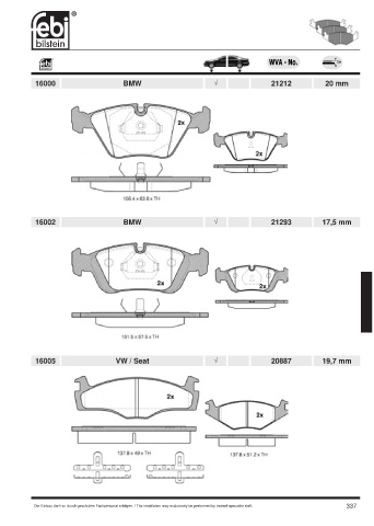 Spare parts cross-references