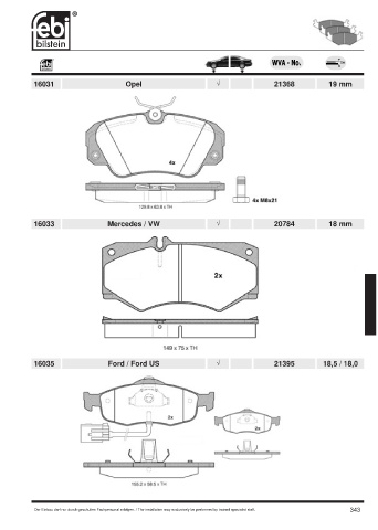 Spare parts cross-references