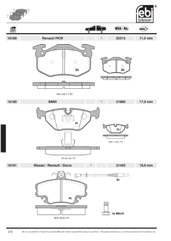 Spare parts cross-references