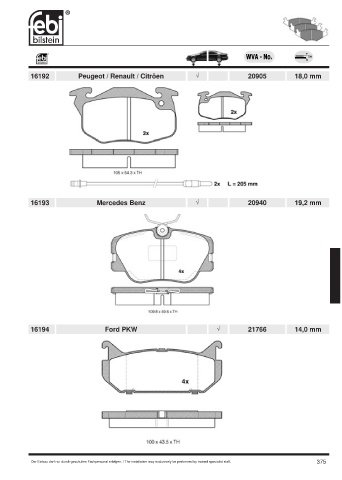 Spare parts cross-references