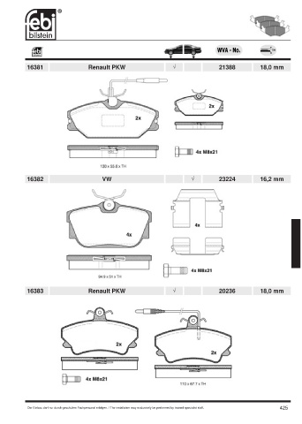 Spare parts cross-references