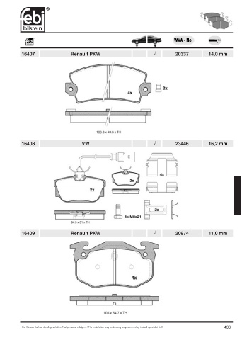 Spare parts cross-references