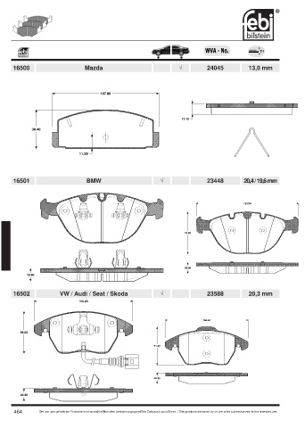 Spare parts cross-references