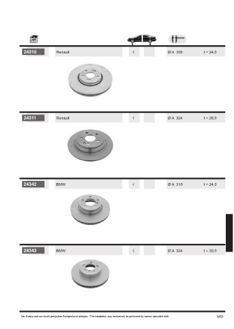 Spare parts cross-references