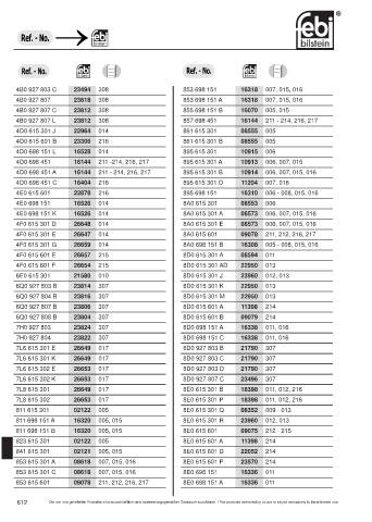 Spare parts cross-references