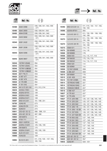 Spare parts cross-references