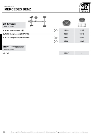 Spare parts cross-references