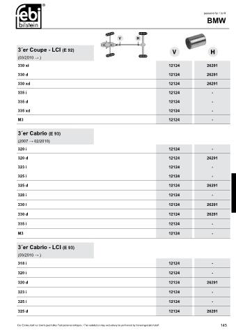 Spare parts cross-references