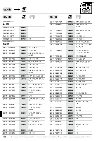 Spare parts cross-references