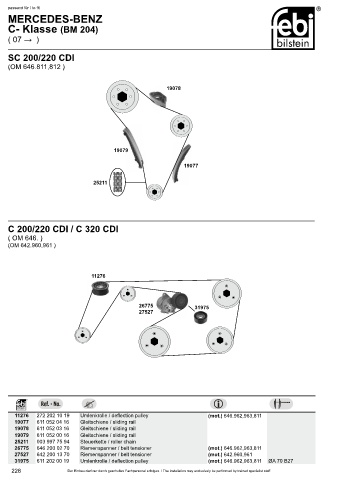 Spare parts cross-references