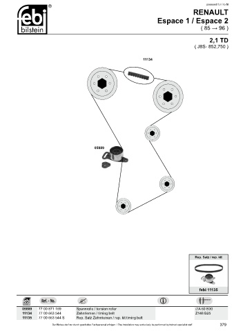 Spare parts cross-references