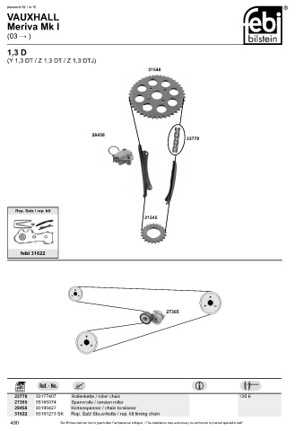 Spare parts cross-references