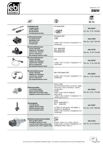 Spare parts cross-references