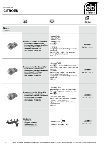 Spare parts cross-references