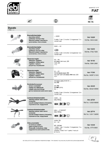 Spare parts cross-references