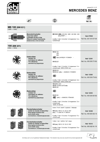 Spare parts cross-references