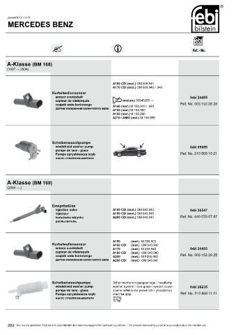 Spare parts cross-references