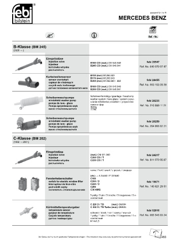 Spare parts cross-references