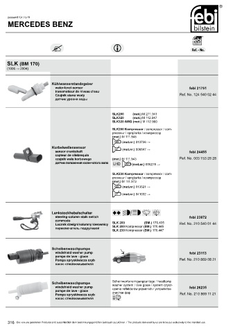 Spare parts cross-references