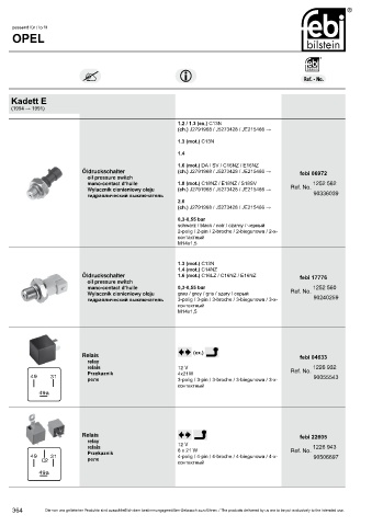 Spare parts cross-references