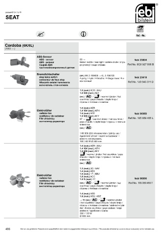 Spare parts cross-references