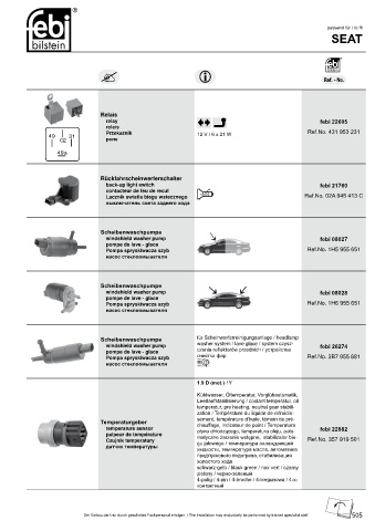 Spare parts cross-references