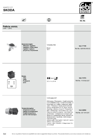 Spare parts cross-references