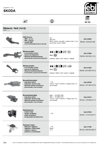 Spare parts cross-references