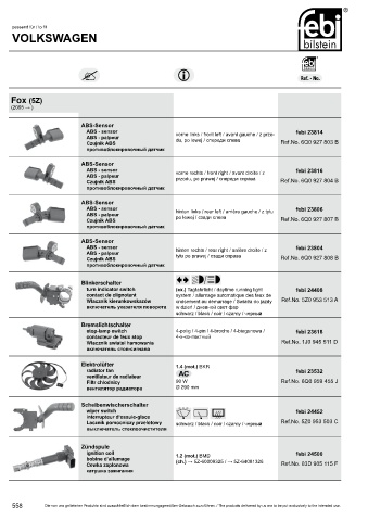 Spare parts cross-references