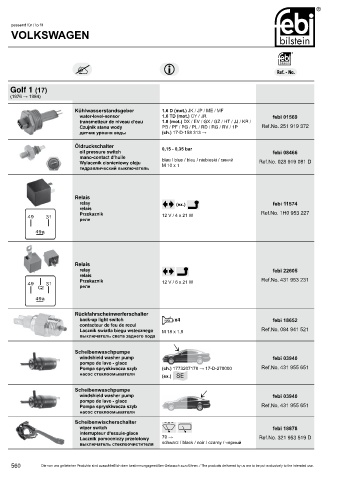 Spare parts cross-references