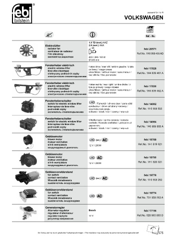 Spare parts cross-references