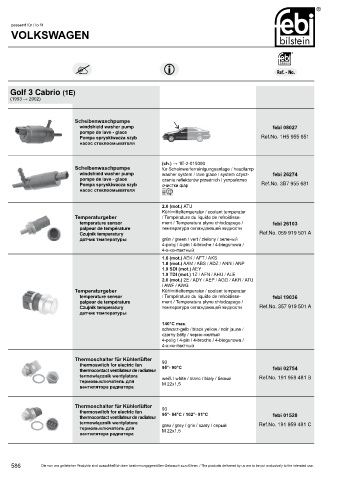 Spare parts cross-references