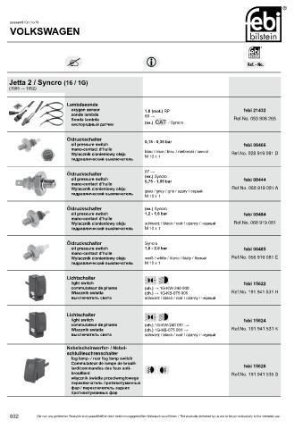 Spare parts cross-references