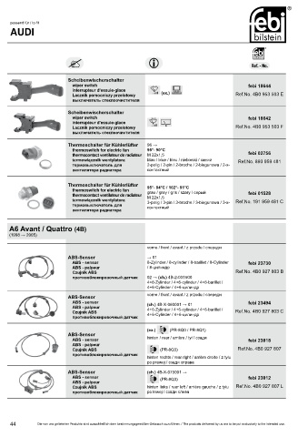 Spare parts cross-references